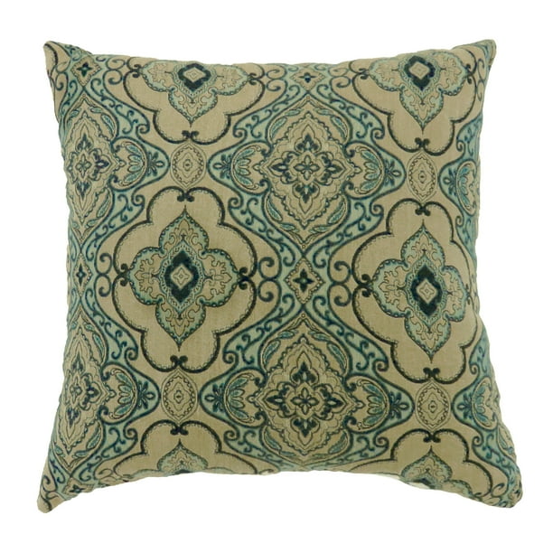 16x16 The House Warming Gift Co Traditional Aztec Geometric Pattern with Faux Stitching Throw Pillow Multicolor 16x16 The House Warming Gift Co Traditional Aztec Geometric Pattern with Faux Stitching Throw Pillow Multicolor